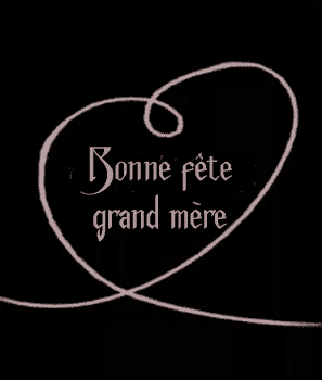 bonne fête grand mère coeur fin
